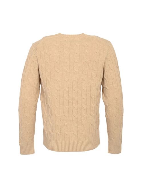 Maglione Regent Braid a trecce in lana Beige Mc2 Saint Barth | REGE00700031I